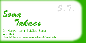 soma takacs business card